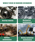 Bad Ass Heavy Duty 10 Ton Hydraulic Bearing Puller Separator Kit With Two Or Three Jaw Gear Puller Tool For Hub Flanges Machines Featuring 360 Degree Rotating Pump Head Built From Forged Alloy Steel That Crushes Any Tough Job, bearing removal use