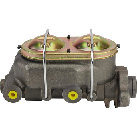 Universal Vette-Style Master Cylinder With 1 Inch Bore For Power Or Manual Brakes, Compact Build, 3/8-24 IFF Outlet Ports On Both Sides With Plugs For Unused Openings, High Tech Performance And Easy Install