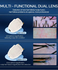 11 Inch HD Scalp Analysis Machine With 50x And 200x Lenses showcasing dual lens detail for hair follicle health analysis