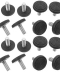 24 Pcs Adjustable Furniture Leveling Feet Screw In Legs For Dressers And Cabinets With Iron And Plastic Construction Easy Install Height Adjustment Floor Protection Wobble Free Stability For Any Home, black threaded feet