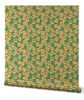 Small Scale Gold Metallic Wallpaper With Luxe Fibrous Texture For Smooth Indoor Walls Eco Pvc Free Class A Fire Rated Decor