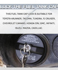 Lockin Gas Cap With Key Replacement For Toyota Tacoma 4Runner Tundra Honda CRV Chevy Silverado GMC Buick Cadillac