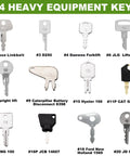 24 Key Heavy Equipment Master Set Universal Ignition Key Kit That Works With Most Heavy Machinery Rigs For Construction Jobs With Quick Access And Durable Build displayed.