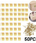 Premium Brass Mini Hinges For Cupboards Display Cabinets Slick Gold Finish Top Notch Small Door Hardware 50 pieces with screws