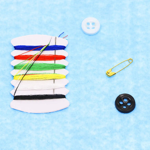 On The Go Travel Sewing Kit For Quick Fixes With Needles Threads Buttons And Safety Pin Emergency Repair Set