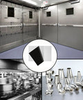 CKVIHAV 304 stainless steel sheets, 8x12 in, 1/16 in thick; 304 stainless plates for crafts, stovetop, snow-frosted surface