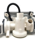 Washer Drain Pump Replacement W11458345 For Maytag Whirlpool Washers Replaces W10918608 W11316609 W11319789 shown with hoses and fittings