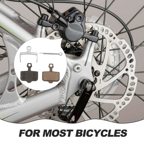 Mountain Bike Disc Brake Pads, 4 Pairs, Lightweight Semi Metallic Replacement Kit For Hydraulic Systems, Wear Resistant Pads