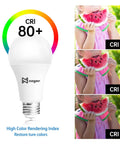 3 Way A19 LED Light Bulbs 4 Pack, 30 70 100W Equivalents, 5000K Daylight, E26 Base with high CRI for vibrant color rendering