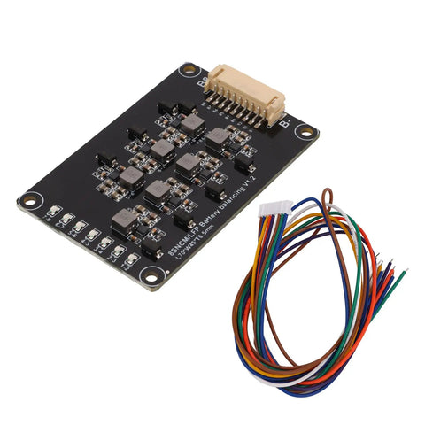 8S Inductive Balancer For Lithium Battery Packs Featuring A 1.2 Amp Chip, 170x57mm PCB with connector and wires.