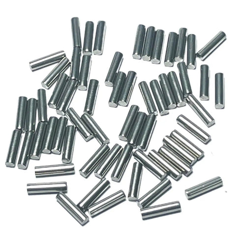 Built Tough Precision Ground 2mm X 10mm Dowel Pins 60 Pack stainless steel cylinder rods for woodworking projects.