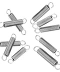 Super Cool 10 Pack Dual Hook Stainless Steel Tension Springs With Tight 5mm Outer Diameter And Tough Wire Gauge for DIY projects.
