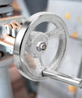 Heavy Duty Carbon Steel Handwheel With Durable Chrome Plating And Ergonomic Rounded Square Edge Design Perfect For Machining Jobs On CNC Lathe Drilling Tools And Industrial Equipment on CNC lathe