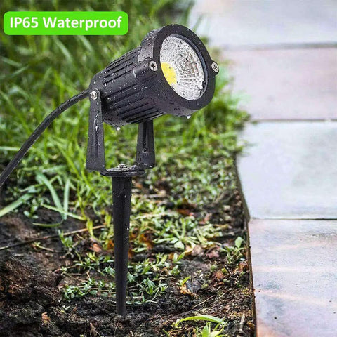 Bright 5W LED Landscape Spotlight Pack 120V Plug In Outdoor Garden Path Lights 550LM Waterproof Yard Tree Driveway Lighting