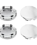 4 Pack Chrome Wheel Center Caps For GMC Sierra Yukon Denali, 83mm Outer 76.4mm Inner Hub Caps Replacement, Durable Chrome Finish