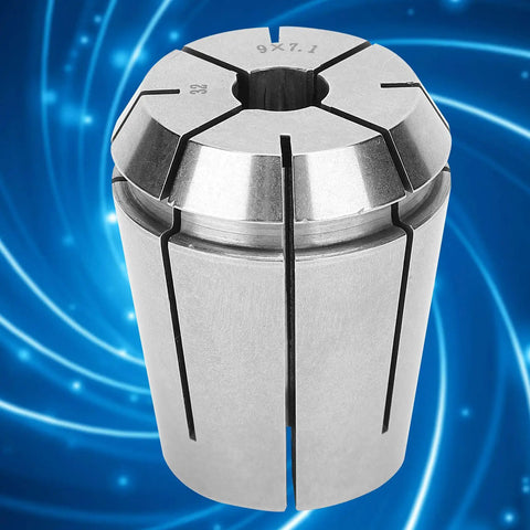 Super Durable ER32 Spring Collet Chuck for Precision CNC Milling And Drilling With Dust Blocking Design And 10 mm Clamping Range For Heavy Duty Industrial Engraving Machine Accessory in a shiny metal finish.