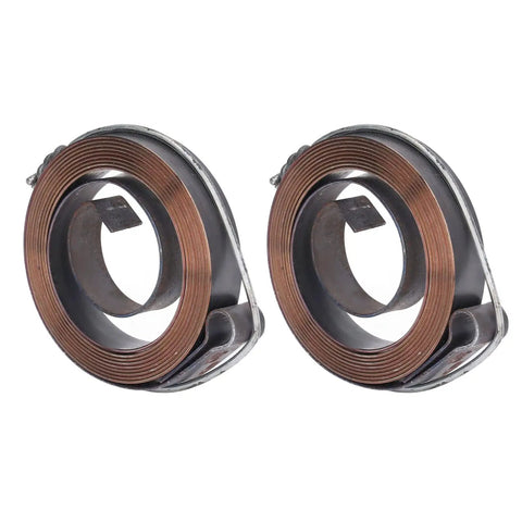 Two Piece Drill Press Return Spring Set Made From Spring Steel, Heavy Duty Feed Return Coil For Bench Drilling With Blackened Finish