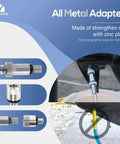 Gear Lube Pump For 32 Oz Bottles With Three Eighths Inch Swivel Adapter And Eight Millimeter And Ten Millimeter Metal Adapters in use