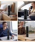 Portable Drip Coffee Maker On The Go 2 In 1 Compatible With K Cup And Ground Coffee Self Heating With LCD Display USB C