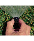 Hand adjusting Variable Arc Adjustable Sprinkler Nozzle With 3 To 4 Foot Radius For Precise Lawn Watering Irregular Shaped Turf And Shrub Areas