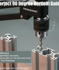 Precision Cantilever Tapping Arm For Hand Drill With Flexible Vertical Tap Guide Heavy Duty Aluminum Build for accurate drilling.