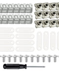 Durable Zinc Plated Alloy R Clips with Nickel Plated Screws Nuts and Rubber Gaskets for Football Helmet Repair Kit