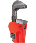 Heavy Duty Adjustable Straight Pipe Wrench 8 Inch With 1 Inch Jaw Capacity Grips Like A Boss Durable Enamel Finish Precision Milled Jaws