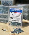 Pocket Hole Screw Set Self Tapping Zinc Plated Wood Screws With Washer Head For Fine Thread And Coarse Thread In Inch Sizes