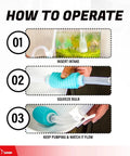 Operation steps for Three-In-One Aquarium Siphon Pump Bundle With Gravel Vacuum