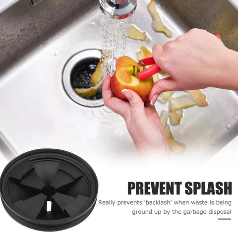Beefed Up Three And Three Eighths Inch EPDM Rubber Garbage Disposal Splash Guard Replacement For Evolution Series QCB AM Sink Drain Protector 2 Pack Easy Fit Reduces Splashing Quiet Operation Kitchen Upgrade