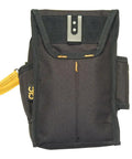 Medium Ziptop Utility Pouch Black With 11 Pockets And Double Pull Zipper Cover For Secure Gear And Tools Snap Back Front Cover Stays Out Of The Way Plus Large Front Panel Pocket For Quick Access