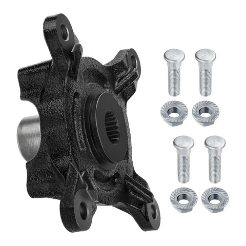 Front Wheel Hub And Studs Forged Steel Bearing Assembly Trail Ready Direct Bolt Upgrade For Ranger Utv showing forged steel hub with bolts.