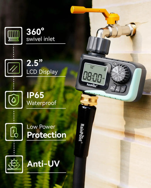 Smart Hose Sprinkler Timer That Makes Watering A Breeze With Rain Delay And Manual Auto Modes Fully Programmable Digital Irrigation
