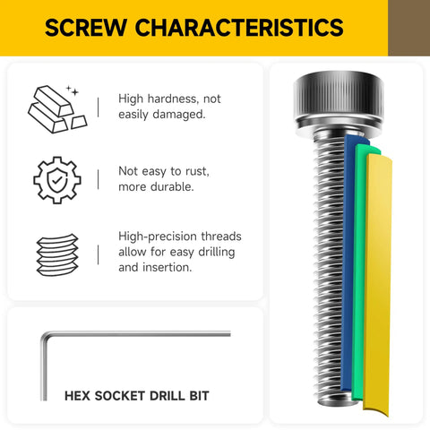 Top Shelf 304 Stainless Steel M4 Socket Head Cap Screws Heavy Duty 10mm Hex Drive Bolts with features on durability and precision.