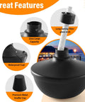 4 Pack Metal Tabletop Torches 22oz Citronella Scented Outdoor Torches for Patio Deck and Garden features and wick details
