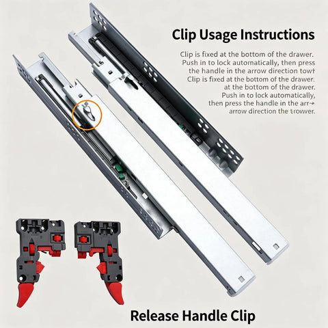 Undermount Drawer Slides With Soft Close And Hidden Rails, Built Tough Heavy-Duty Cold Rolled Steel, Full Extension 14-Inch