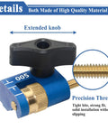Genuine Feel Micro Adjuster For Band Saw Fence Woodworking Dial In Tool with extended knob and precision thread detail.
