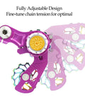 Purple CNC 6061 Aluminum Single Speed Chain Tensioner Kit For Hardtail MTB BMX DJ And Folding Bikes with 11T Guide Pulley