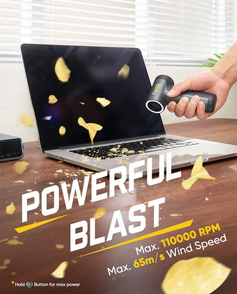 B10 Pro Electric Air Duster Cordless Desktop Blower With 110000 RPM Brushless Motor MegaBoost cleaning laptop keyboard