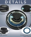 Mercedes Benz Gas Cap Replacement 2214700605 material details and close-up of seal features for C, CL, CLK, CLS, E, G, GLK, AMG, S, SL models