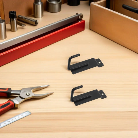 Black Iron Slat Wall Panel Hooks Set For Garage Storage And Retail Display Must Have Versatile Metal Wall Hangers For Tools