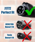 Kick The Clutter To The Curb With This Hella Tough J1772 Electric Charger Wall Mount Holder And Cable Organizer compatibility display