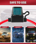 Image of Waterproof Heavy Duty 12V Inline Fuse Holder Kit showing waterproof, dustproof, and moistureproof features for cars and boats.