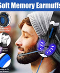 Multi Platform Gaming Headset With Noise Cancelling Mic 7.1 Surround Sound LED Lights And Soft Memory Foam Earpads For PS4 PS5 Xbox One Series X S PC Nintendo 3DS Laptop Tablet And Mobile shown on a person wearing the headset with visible soft memory foam earpads and adjustable headband.