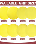 Premium 9 Inch Drywall Sanding Discs With Extra Holes For Dust Free Work, available in various grit sizes from 40 to 220.