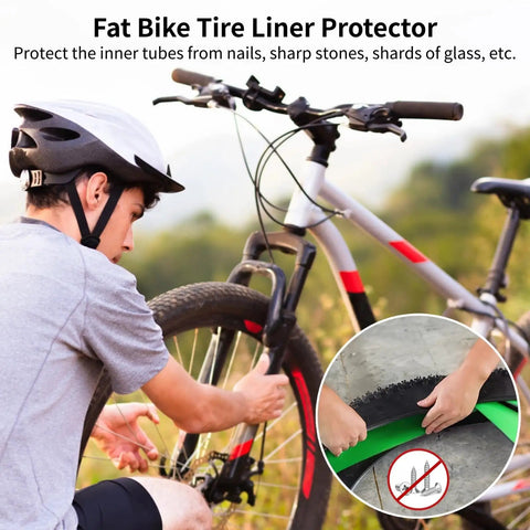 2 Rolls Fat Bike Tire Liners And Road Bike Liner For MTB Inner Tubes Puncture Proof TPU Tire Liner Guards 20 to 29 X 4 to 5 Inch Wheels