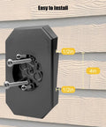 Three Pack Vinyl Siding Mounting Blocks For Half Inch Lap And Four Inch Siding, Model 8141DBL, High Temperature Corrosion Resistant, Flat Waterproof Mounting Surface For Outdoor Lights, Cameras, And More on 1/2in and 4in siding