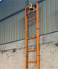 Compact Cargo Elevator Smooth Freight Lift for heavy loads in warehouse, orange reinforced rail system for 500kg capacity.