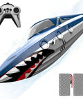 High Speed Predator Hull RC Boat For Kids And Adults Waterproof 2.4GHz Remote Control With Dual Battery Beast Mode Ready