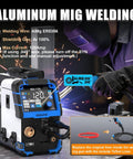 175 Amp Dual Voltage MIG Welder 110V 220V 5 In 1 Gas MIG Aluminum MIG Flux Core MIG Lift TIG And Stick Welding Machine